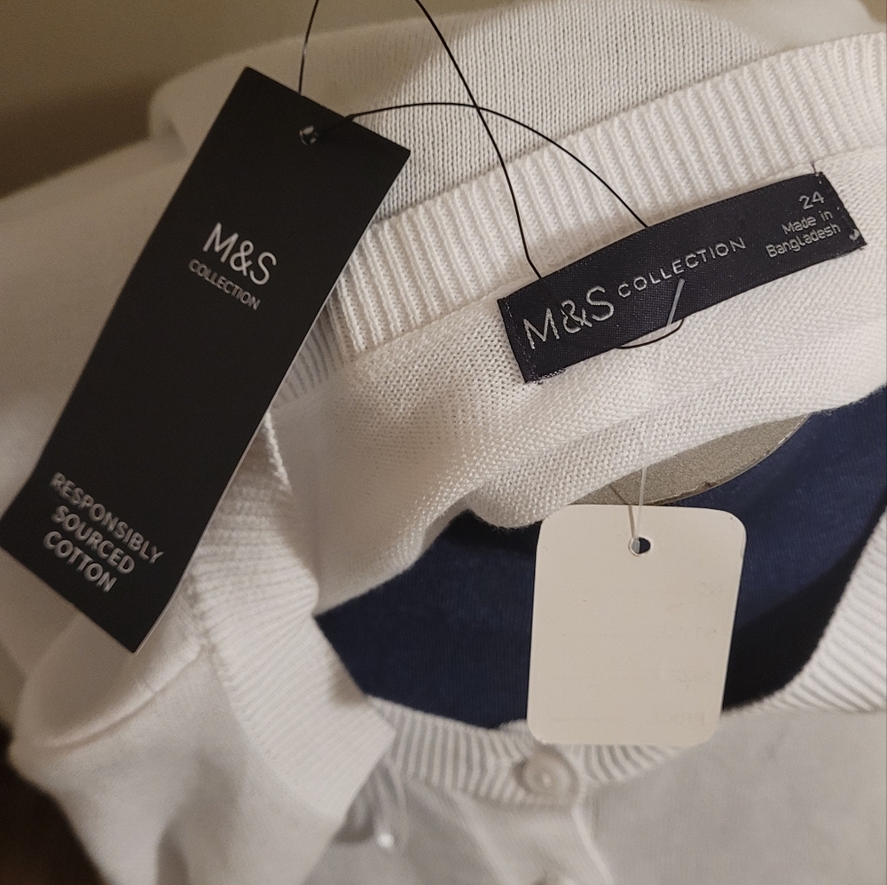 M&S White Crop Cardigan - Picture 6 of 9
